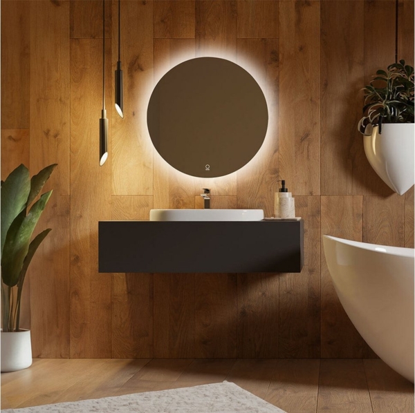 HOME DELUXE LED-Spiegel Rund SILA - 60 cm