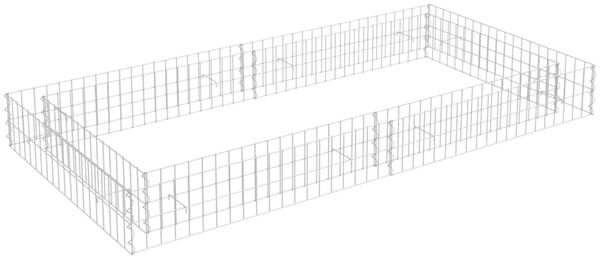 vidaXL Gabionen-Hochbeet Verzinkter Stahl 200x100x20 cm 151312