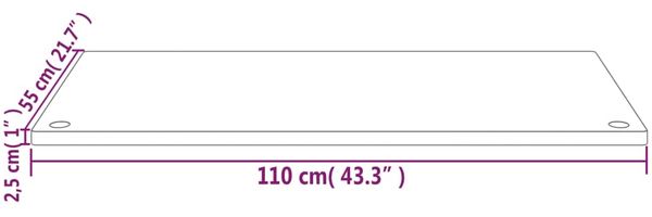 vidaXL Schreibtischplatte 110x55x2,5 cm Massivholz Kiefer 824460 Bild 7