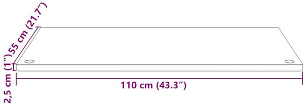 vidaXL Schreibtischplatte 110x55x2,5 cm Massivholz Kiefer 824460 Bild 8