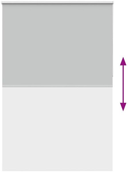 vidaXL Verdunkelungsrollo Hellgrau 145x230cm Stoffbreite 141,6cm 4011475 Bild 9
