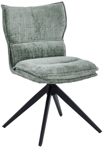 Duhome Esszimmerstuhl (8657A3), 360° Drehbar, Automatischer Rückstellfunktion, Chenille