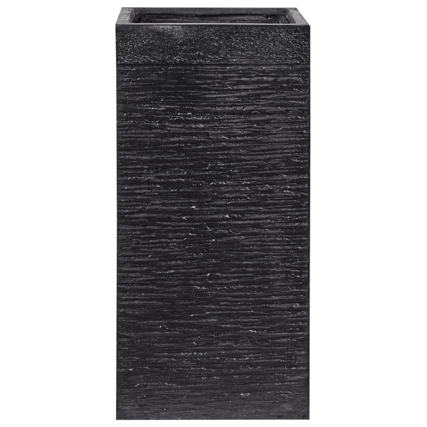 Blumentopf schwarz quadratisch 33 x 33 x 70 cm DION