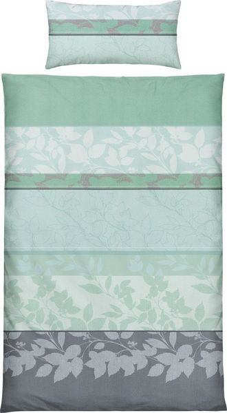 REDBEST Bettwäsche Bettwäsche, Polyester, Microfaser-Satin Streifen