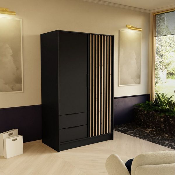 Beautysofa Drehtürenschrank NORI Breite: 102/150,5/200 cm, mit oder ohne Spiegel