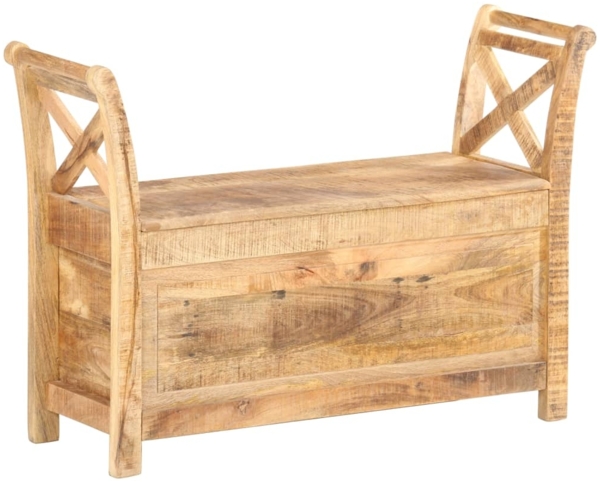 vidaXL Flurbank 103 x 33 x 72 cm Massivholz Mango 285904 Bild 2
