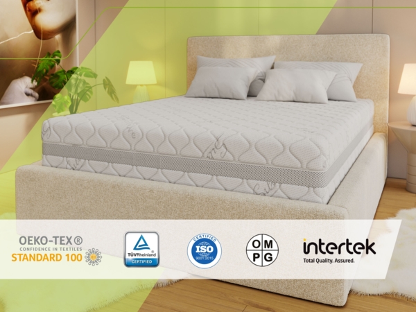 Klassische Bonellmatratze mit symmetrischem Aufbau, Komfortschaum & stabiler Federung – langlebig & hygienisch – Härtegrad H3 – 160 x 200 cm – VENA – SIVO Bild 5