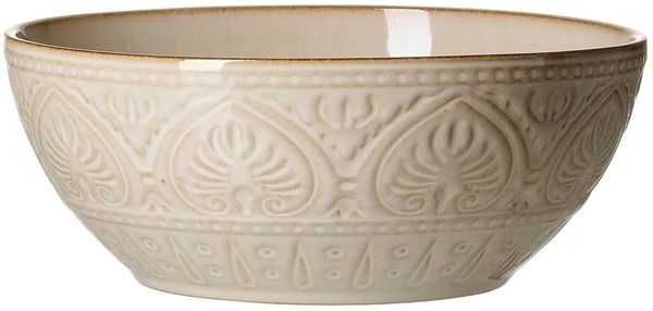 Ritzenhoff & Breker Schale OMARA, Ø 23 cm, Beige, Steingut, (1-tlg), spülmaschinengeeignet