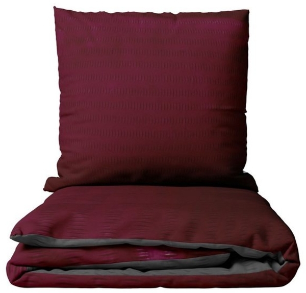 Leonado Vicenti Bettwäsche Allergiker geeignet, Seersucker, 3 teilig, bügel- und knitterfrei, Einfarbig mit Wendeseite Bild 4