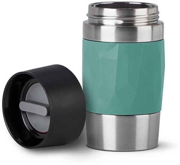 EMSA 'Travel Mug Compact' Thermobecher, Edelstahl, grün, 300 ml
