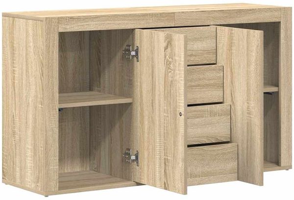 Sideboard, Kommode Sonoma-Eiche 120 x 36 x 69 cm Holzwerkstoff Bild 5