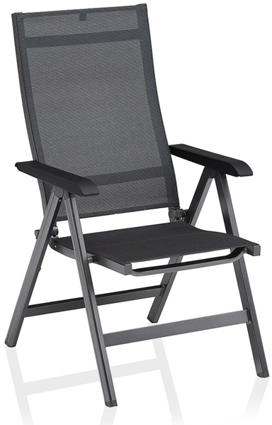 Kettler Basic+ Premium Klappsessel anthrazit / Lakritz