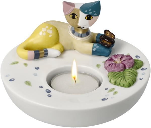 Goebel / Rosina Wachtmeister Fiducia,Kerzenhalter,12,0cm x 12,0cm x 8,5cm / Porzellan / 12,0cm x 12,0cm x 8,5cm