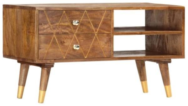 vidaXL TV-Schrank 85 x 35 x 47 cm Mango-Massivholz 285855