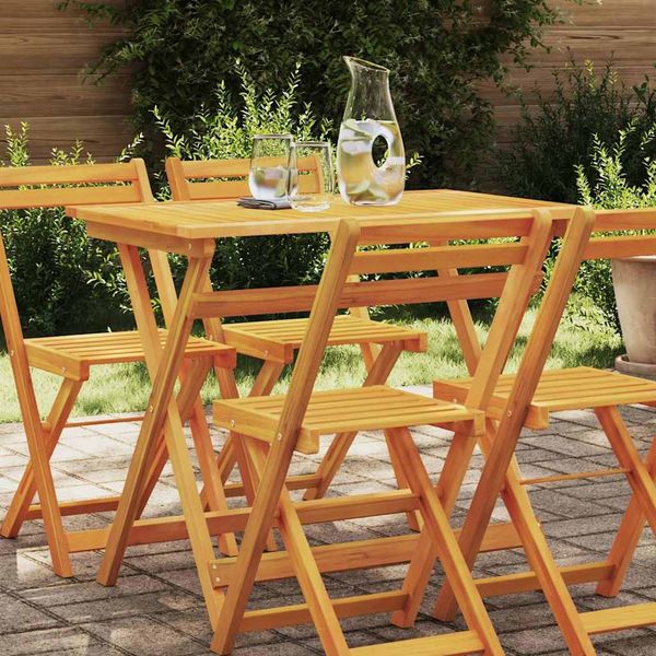 vidaXL Gartentisch Braun 90 x 55 x 75 cm Massivholz Akazie 4105492