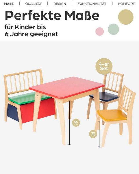 GEUTHER 'Bambino' Truhenbank bunt