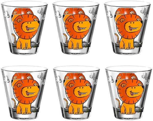 Leonardo BAMBINI Kinderbecher Löwe 215ml 6er Set