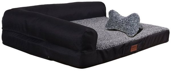 RAIKOU Tierbett Weiches Hundebett / Hundesofa / hundmette mit Hundekissen, Plüsch, gib ein knochenförmiges Kissen,antistatisch