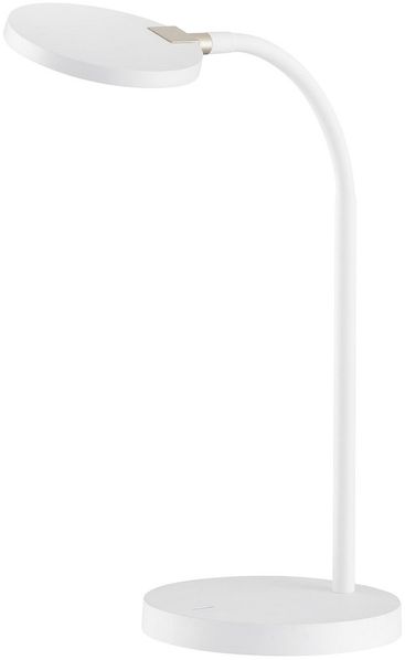 Fischer & Honsel 50595 LED Tischleuchte Luna Weiss 3000K dimmbar
