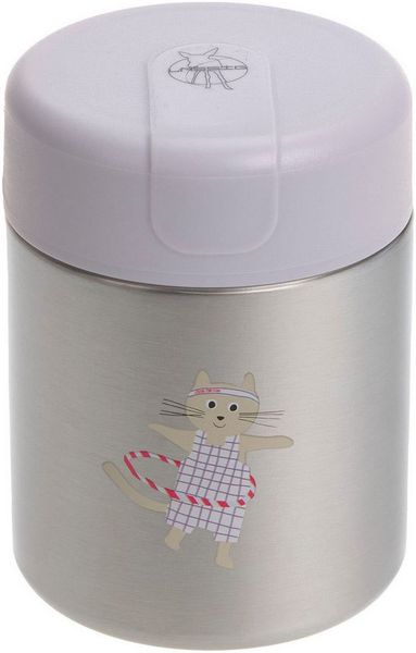 LÄSSIG Thermobehälter Tiny Team Cat, Edelstahl, Silikon, (1-tlg)