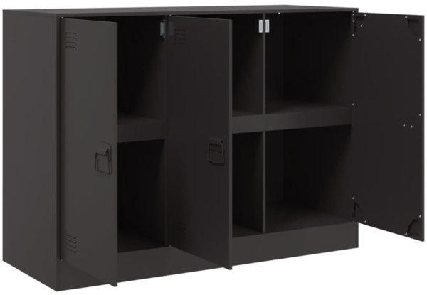 vidaXL Sideboard Schwarz 99x39x73 cm Stahl 841721 Bild 6