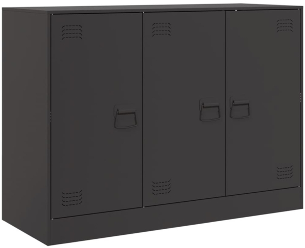 vidaXL Sideboard Schwarz 99x39x73 cm Stahl 841721 Bild 1