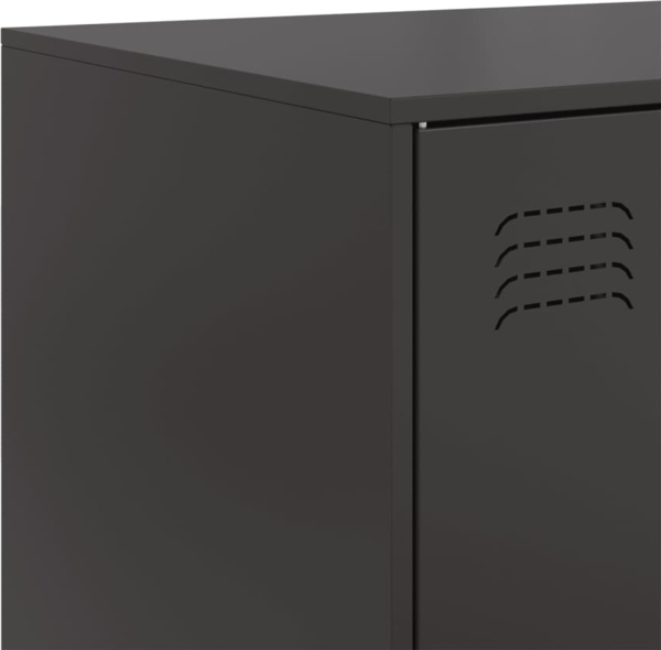 vidaXL Sideboard Schwarz 99x39x73 cm Stahl 841721 Bild 10