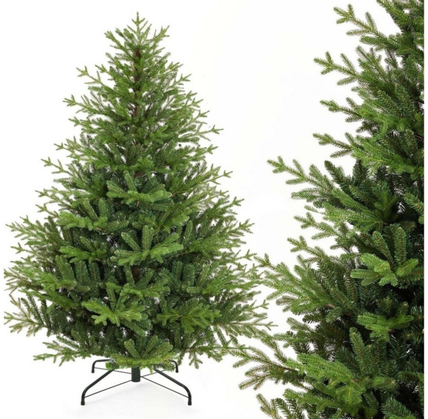 Yorbay Künstlicher Weihnachtsbaum Tannenbaum Weihnachstbaum aus PE, PVC 150/180/ 210 cm, Weihnachtsbaum Christbaum, mit Ständer für Weihnachten-Dekoration