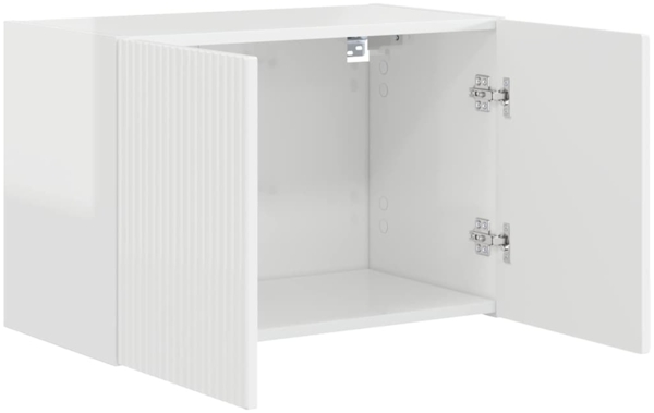 vidaXL TV-Wandschrank Hochglanz Weiß 59,5 x 31 x 40 cm Holzwerkstoff 892337 Bild 4