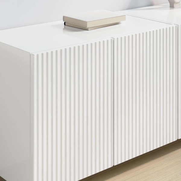 vidaXL TV-Wandschrank Hochglanz Weiß 59,5 x 31 x 40 cm Holzwerkstoff 892337 Bild 3