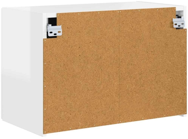 vidaXL TV-Wandschrank Hochglanz Weiß 59,5 x 31 x 40 cm Holzwerkstoff 892337 Bild 7