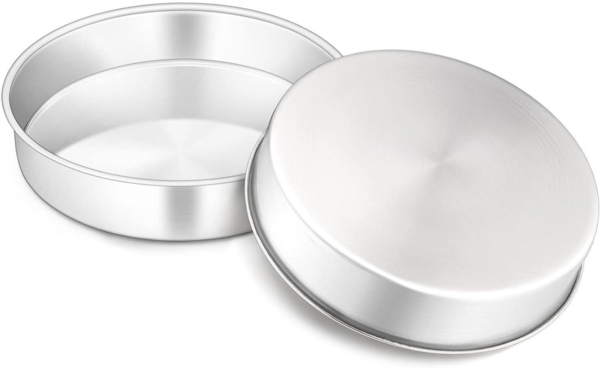Onader Edelstahl Backform 2er Set Rund Kuchenform Geburtstag Hochzeit