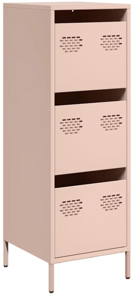 vidaXL Highboard Rosa 39x35x103,5 cm Stahl 851401