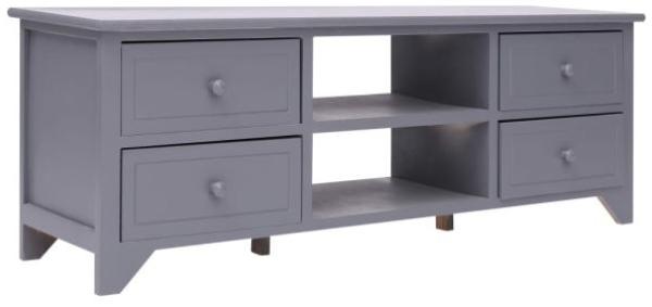 vidaXL TV-Schrank Grau 115 x 30 x 40 cm Paulownia-Holz