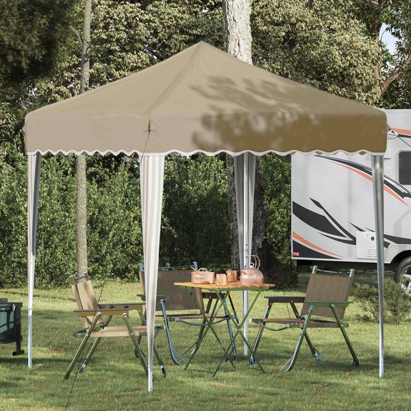 vidaXL Pop-up Partyzelt 195 x 195 x 245 cm Creme Oxford-Stoff 42019713