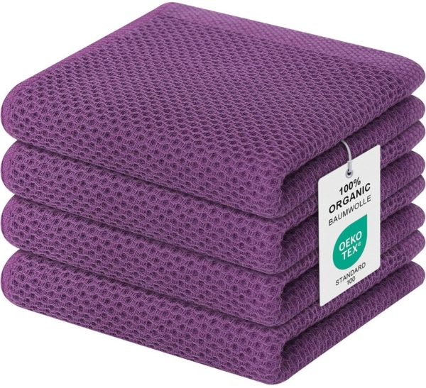 Geschirrtücher 100% Baumwolle 4er Set Weiche handtücher Premium Saugfähig