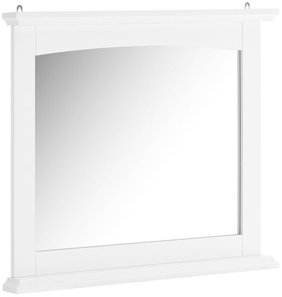 SoBuy BZR212-W Wandspiegel, MDF, Lackiert, Weiß, 60 x 53,5 x 3,5 cm