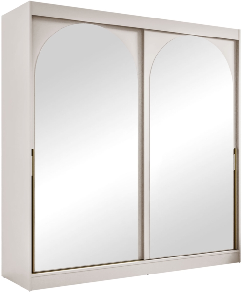 Kleiderschrank Mezzinto 200 (Farbe: Cashmere / Cashmere + Gold)