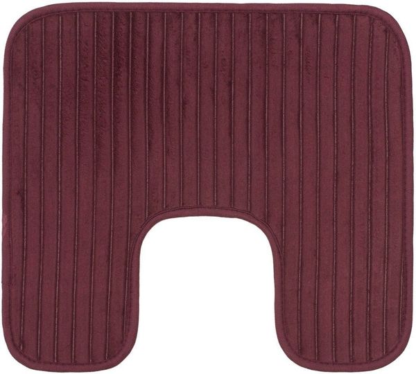 Gözze Badematte Berlin, Höhe 7 mm, rutschhemmend beschichtet, fußbodenheizungsgeeignet, Polyester, rechteckig, Badteppich, Uni Farben, Cord Optik, waschbar