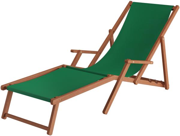 Liegestuhl XXL extra schwere Ausführung Sonnenliege Holz Deckchair Massivholz Gartenmöbel V-10-500