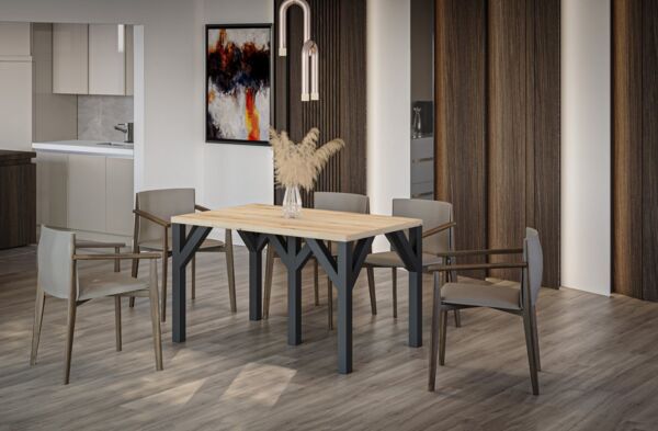 Endo-Moebel Kulissen-Esstisch XXL Dunaj 130-405cm ausziehbar erweiterbar extra groß 4m lang, für 10-12 Personen, breit, riesiger Designtisch, Funktionstisch modern