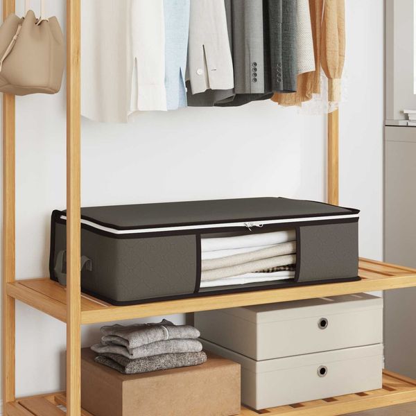 vidaXL Aufbewahrungsbox mit transparentem Seitenfenster 6 pcs Grau 42024690