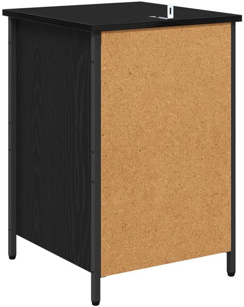 vidaXL Nachttisch 2 pcs Schwarz Eichen-Optik 40 x 42 x 60 cm 881837 Bild 9