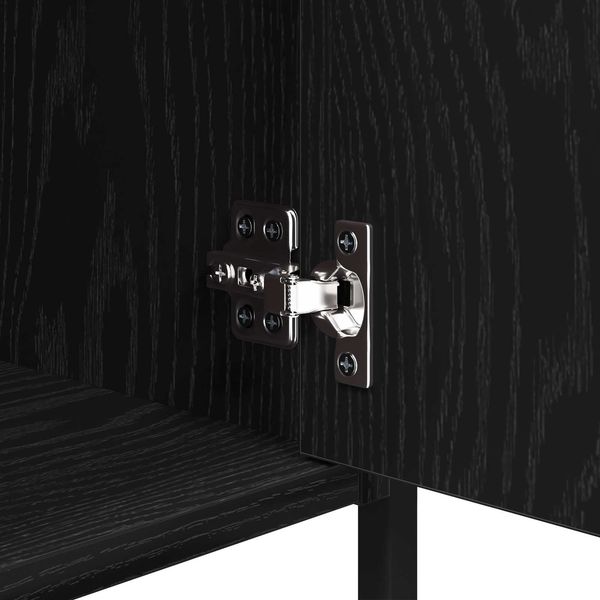 vidaXL Nachttisch 2 pcs Schwarz Eichen-Optik 40 x 42 x 60 cm 881837 Bild 10