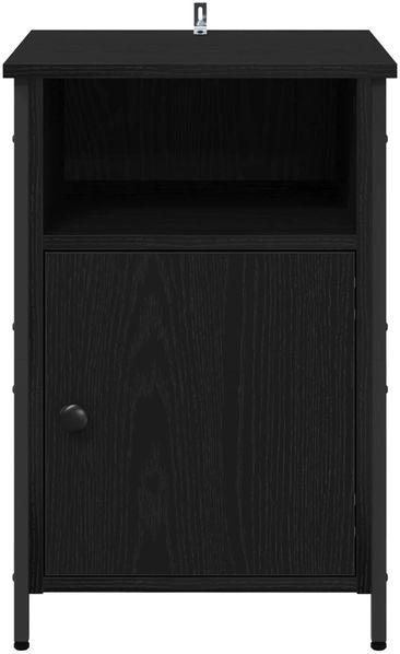 vidaXL Nachttisch 2 pcs Schwarz Eichen-Optik 40 x 42 x 60 cm 881837 Bild 7