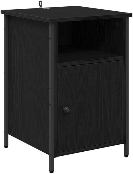 vidaXL Nachttisch 2 pcs Schwarz Eichen-Optik 40 x 42 x 60 cm 881837 Bild 6