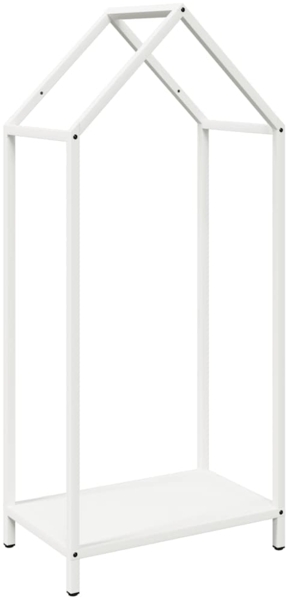 vidaXL Brennholzregal Weiß 40x25x90 cm Kaltgewalzter Stahl 864296