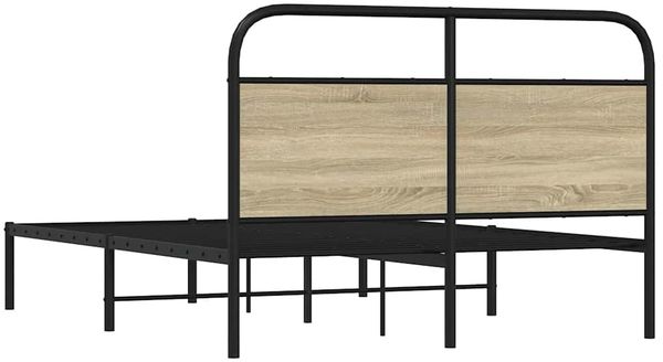 vidaXL Bettgestell ohne Matratze 120x190 cm Sonoma-Eiche Holzwerkstoff 4100255 Bild 7