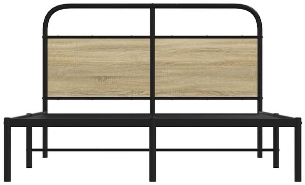 vidaXL Bettgestell ohne Matratze 120x190 cm Sonoma-Eiche Holzwerkstoff 4100255 Bild 4