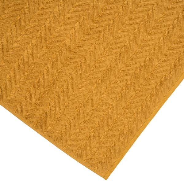 Ross Sensual Skin Zopf 4 tlg. Frottier-Set - 2 X Handtuch (50 X 100cm), 2 X Duschtuch (75 X 140cm) - 500 g/m2 - Senf Bild 2